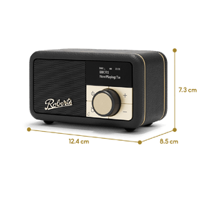 Roberts, REV - PETITE2BK, Bluetooth Speaker FM Radio, Black - DAB DIGITAL RADIO - Beattys of Loughrea