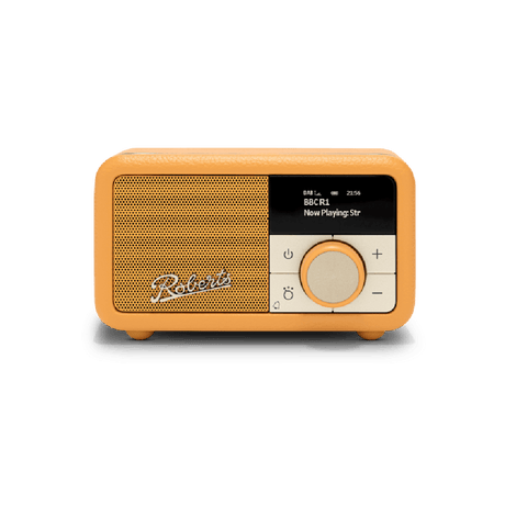 Roberts, REV - PETITE2SY, Bluetooth Speaker FM Radio, Sunburst Yellow - DAB DIGITAL RADIO - Beattys of Loughrea