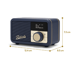 Roberts, REV - PETITE2MB, Bluetooth Speaker FM Radio, Midnight Blue - DAB DIGITAL RADIO - Beattys of Loughrea