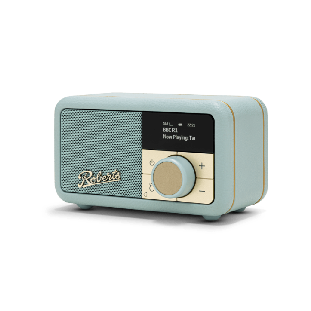 Roberts, REV - PETITE2DE, Bluetooth Speaker FM Radio, Duck Egg Blue - DAB DIGITAL RADIO - Beattys of Loughrea