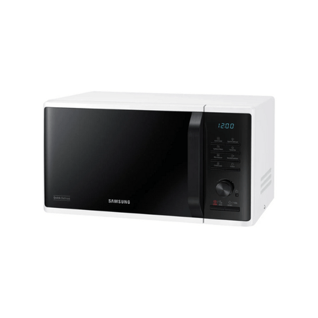 Samsung 23L Solo Microwave – White (Model MS23K3515AW/EU) - MICROWAVES - Beattys of Loughrea