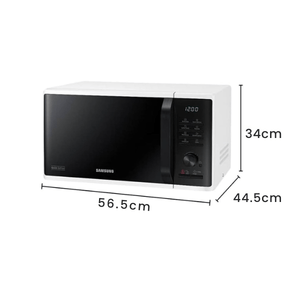 Samsung 23L Solo Microwave – White (Model MS23K3515AW/EU) - MICROWAVES - Beattys of Loughrea