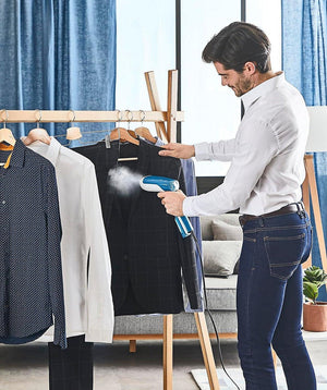 Tefal Access Steam First Handheld Garment Steamer – DT6130G0 – Blue - HAND HELD CLOTHING STEAM CLEANER - Beattys of Loughrea