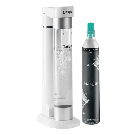 Gasup Quokka Soda Maker with Cylinder Screw-in White | 4106001 - WATER CARBONATORS, SODA STREAM - Beattys of Loughrea