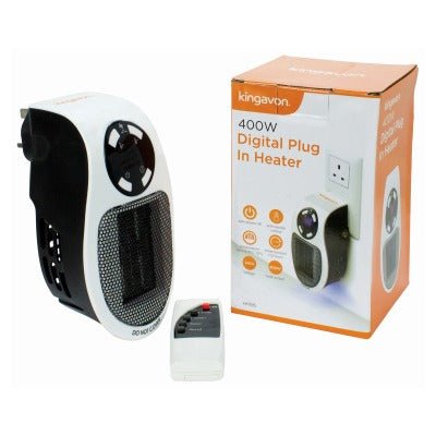 Kingavon 400W Digital Plug - In Heater with Remote Control & Timer - FAN HEATERS - Beattys of Loughrea