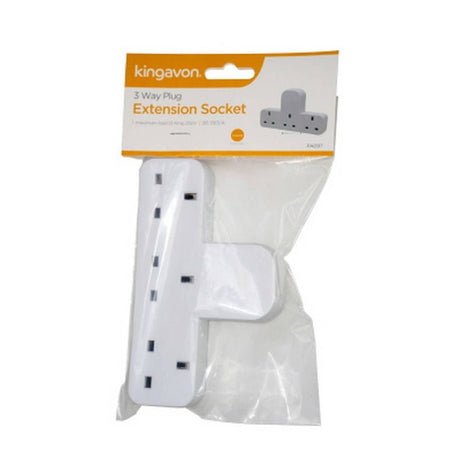 Kingavon 3 Way Plug Extension Socket BB - PA097 - EXTENSION LEADS/SOCKETS - Beattys of Loughrea