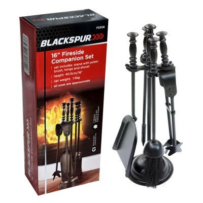Blackspur 16" Fireside Companion Set - FIREPLACE - COMPANION SET - Beattys of Loughrea