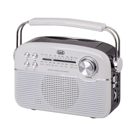 Trevi RA7F50 Multiband Bluetooth Solar Radio - White - AM/FM RADIO - Beattys of Loughrea