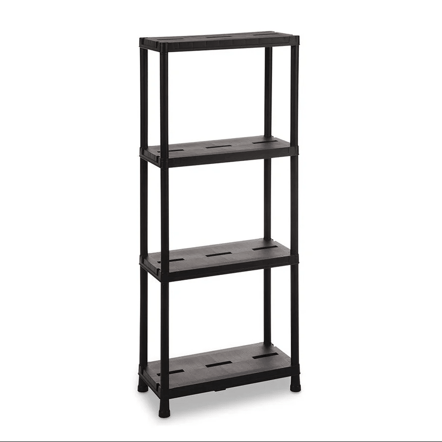 Toomax Universal Pro 63 – 4 Tier Shelving Unit - WOODEN / PLASTIC SHELVES - Beattys of Loughrea