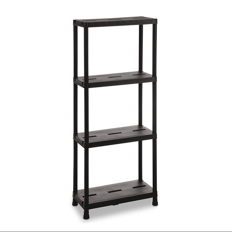 Toomax Universal Pro 63 – 4 Tier Shelving Unit - WOODEN / PLASTIC SHELVES - Beattys of Loughrea