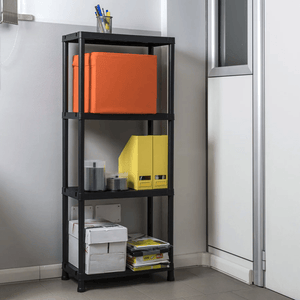 Toomax Universal Pro 63 – 4 Tier Shelving Unit - WOODEN / PLASTIC SHELVES - Beattys of Loughrea