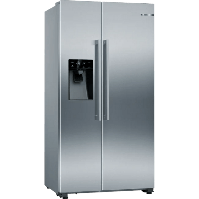 Bosch KAD93AIERG American‑style fridge freezer, brushed steel, 371L - FR/FREEZER MED COMBI 0 - 299L - Beattys of Loughrea