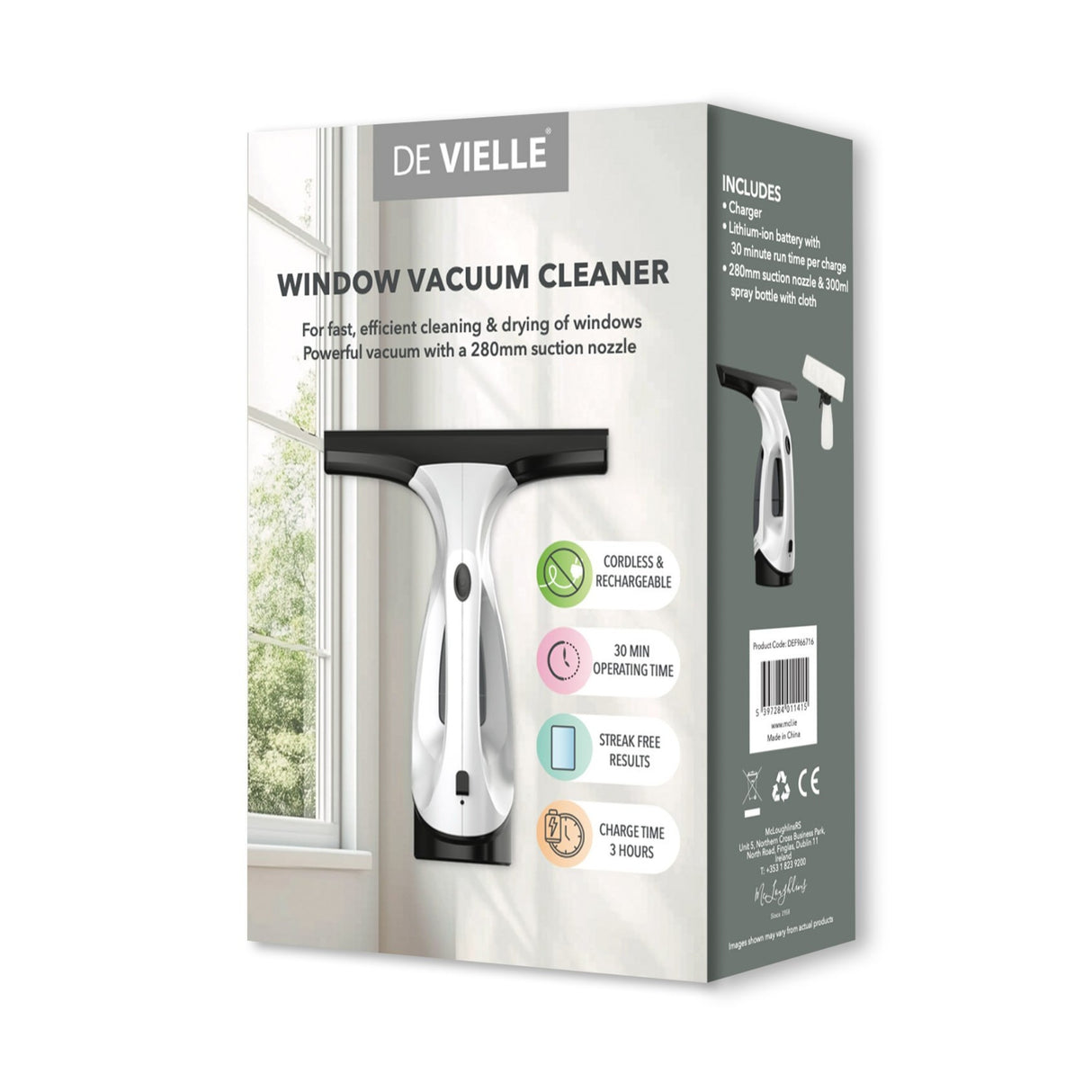 De Vielle Window Vacuum Cleaner