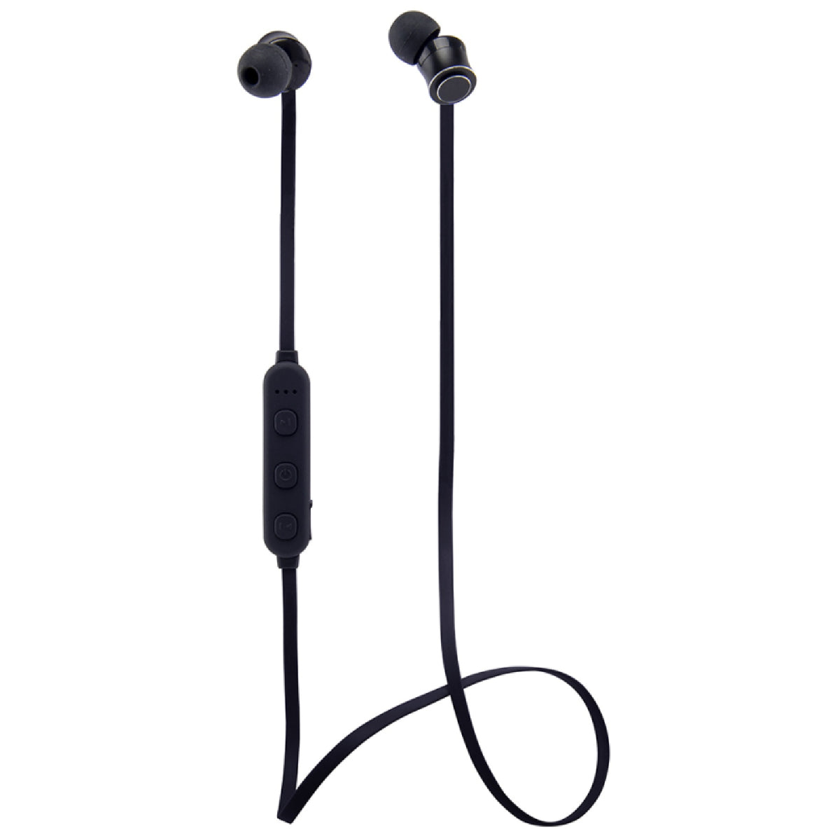 Groov-e Metal Buds Black Bluetooth Earphones with Remote & Mic (GV-BT1200-BK)