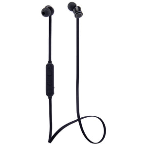 Groov-e Metal Buds Black Bluetooth Earphones with Remote & Mic (GV-BT1200-BK)