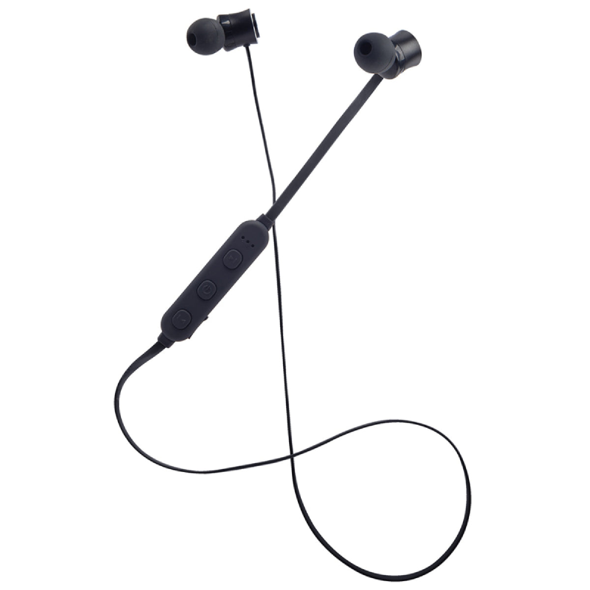 Groov-e Metal Buds Black Bluetooth Earphones with Remote & Mic (GV-BT1200-BK)