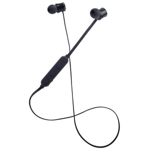 Groov-e Metal Buds Black Bluetooth Earphones with Remote & Mic (GV-BT1200-BK)