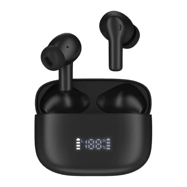 Groov-e Ultra Buds Black True Wireless ANC Earphones with 4-Mic Calling (GVTW10BK)