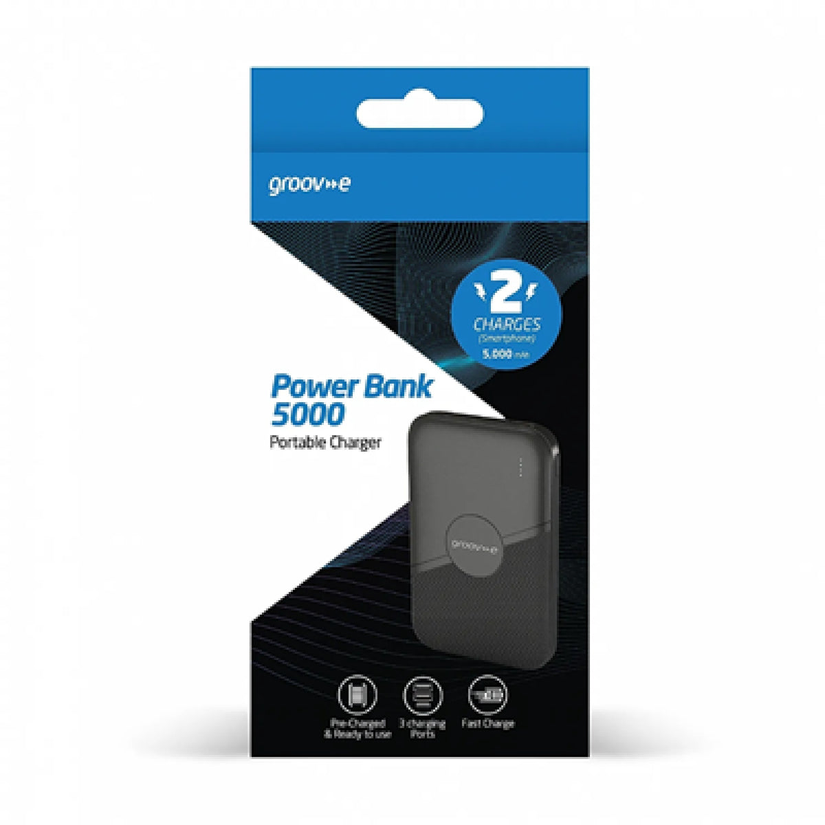 Groov-e 5000mAh Power Bank 15W - HEADPHONES / EARPHONES/ MICROPHONE - Beattys of Loughrea