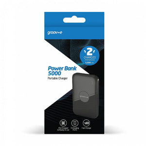 Groov-e 5000mAh Power Bank 15W - HEADPHONES / EARPHONES/ MICROPHONE - Beattys of Loughrea