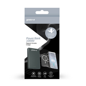 Groov-e 10,000mAh Portable Magnetic Wireless Charger | GVCH10000M
