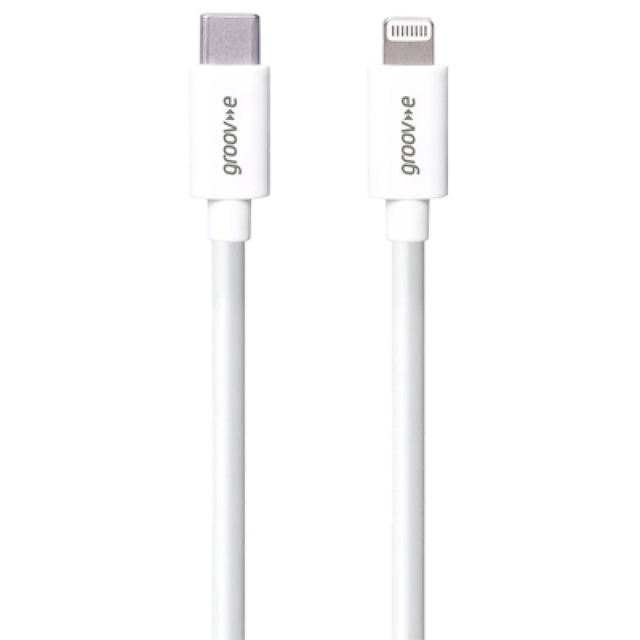 Groov-e MFi Lightning to USB-C Charging Cable 2m - White