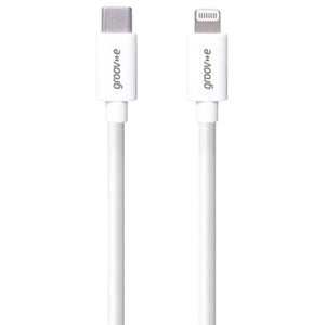 Groov-e MFi Lightning to USB-C Charging Cable 2m - White