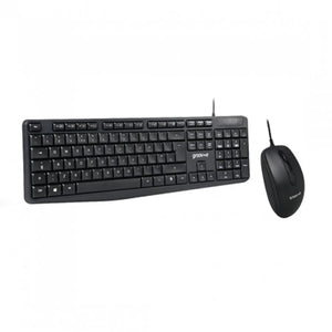 Groov-e Wired Keyboard & Mouse Set - Black
