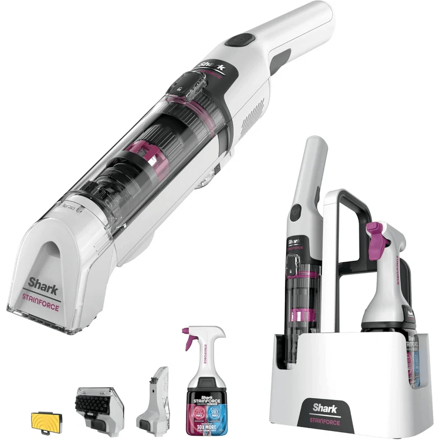 Shark Stainforce cordless spot cleaner HX100UKT, white - STEAM CLEANER - Beattys of Loughrea