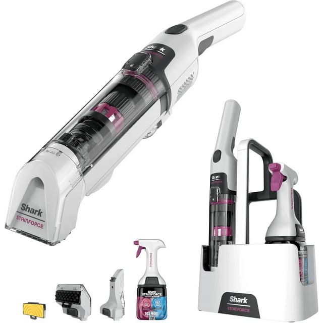 Shark Stainforce cordless spot cleaner HX100UKT, white - STEAM CLEANER - Beattys of Loughrea