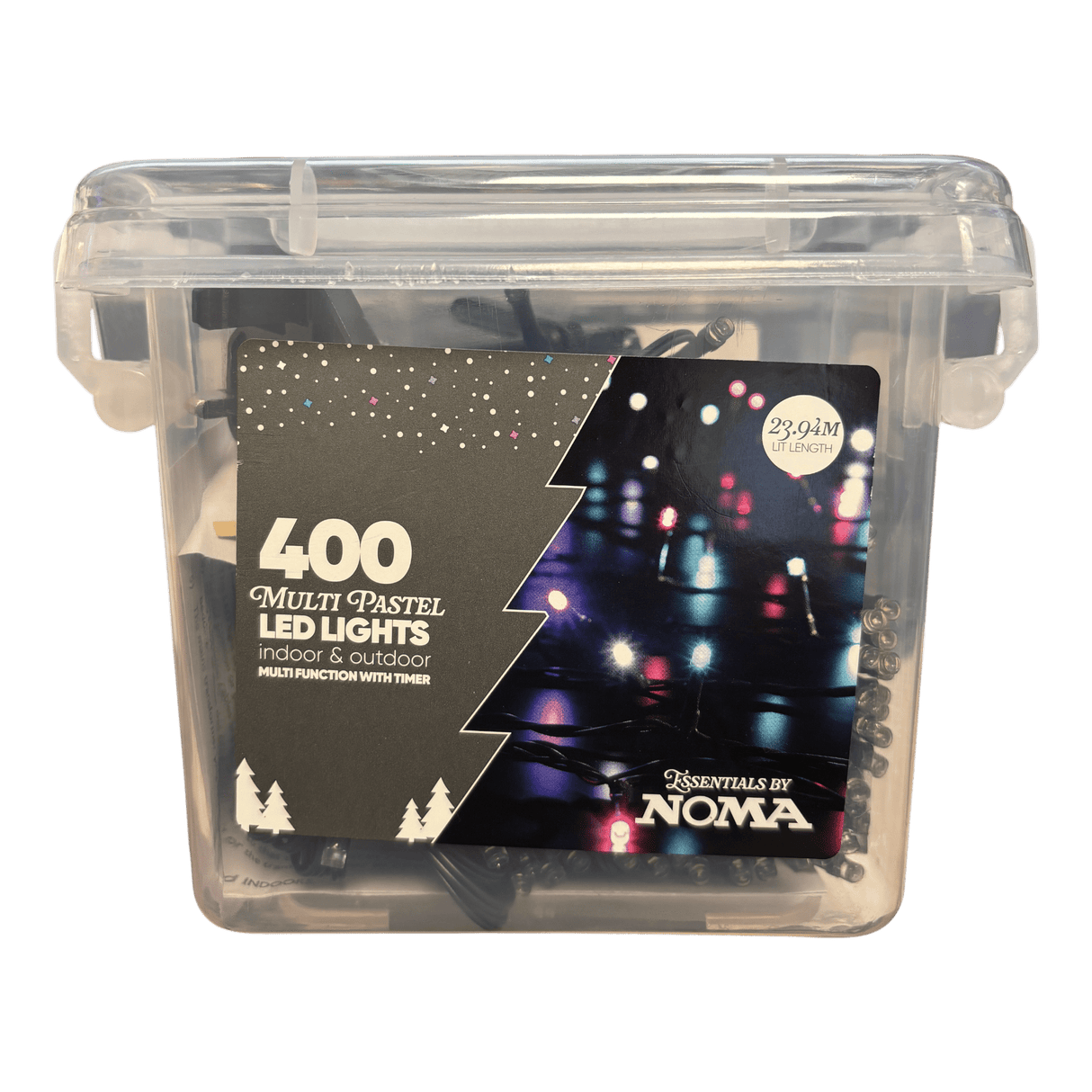 Noma Essentials 400 Multi Pastel LED Lights - XMAS LIGHTS LED - Beattys of Loughrea