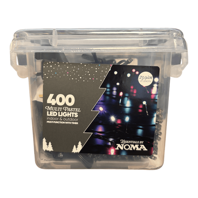 Noma Essentials 400 Multi Pastel LED Lights - XMAS LIGHTS LED - Beattys of Loughrea