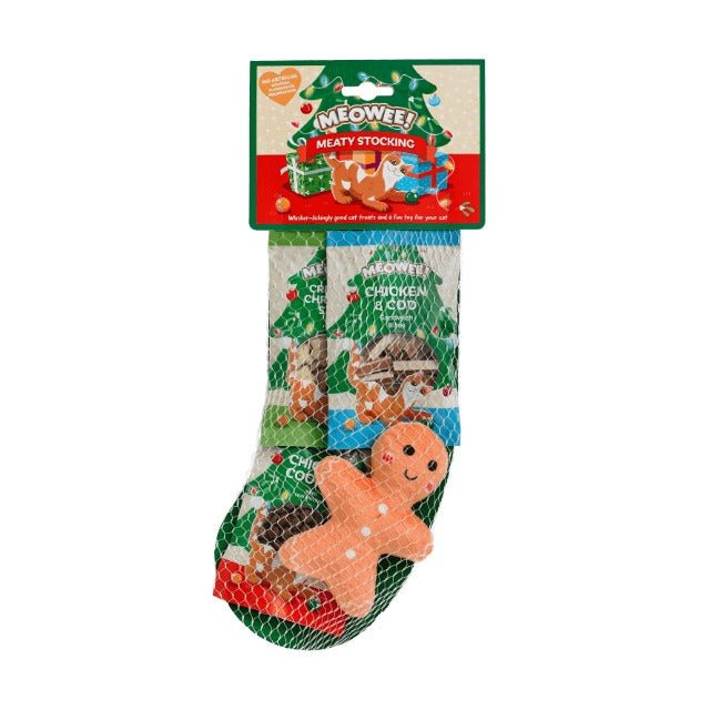 Meowee Christmas Stocking for Cats 90g - PET TREATS, SUPPLEMENTS - Beattys of Loughrea