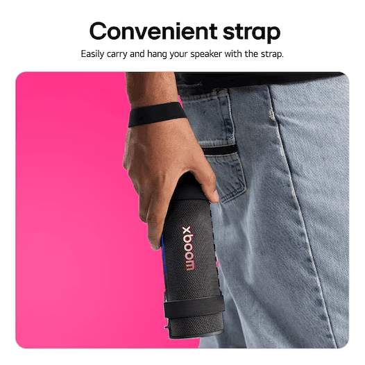 LG XBOOM Grab Portable Bluetooth Speaker - Black
