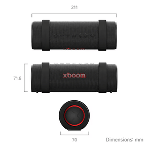 LG XBOOM Grab Portable Bluetooth Speaker - Black