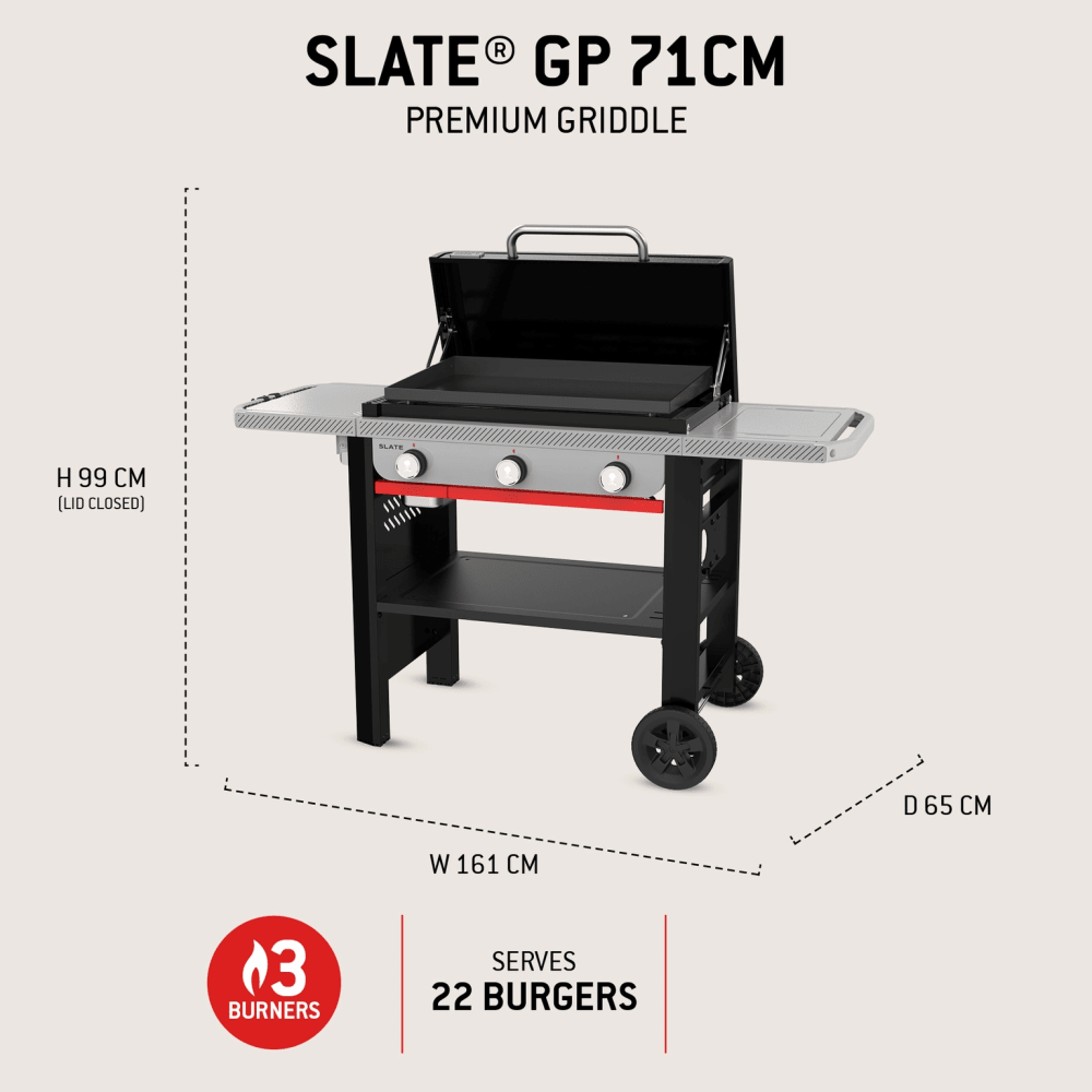 Weber 71cm Slate Griddle – Black - BBQ - GAS - Beattys of Loughrea