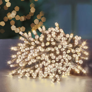 Premier 2000 LED TreeBrights Multi-Action Timer 50M – Warm White (Clear Cable)
