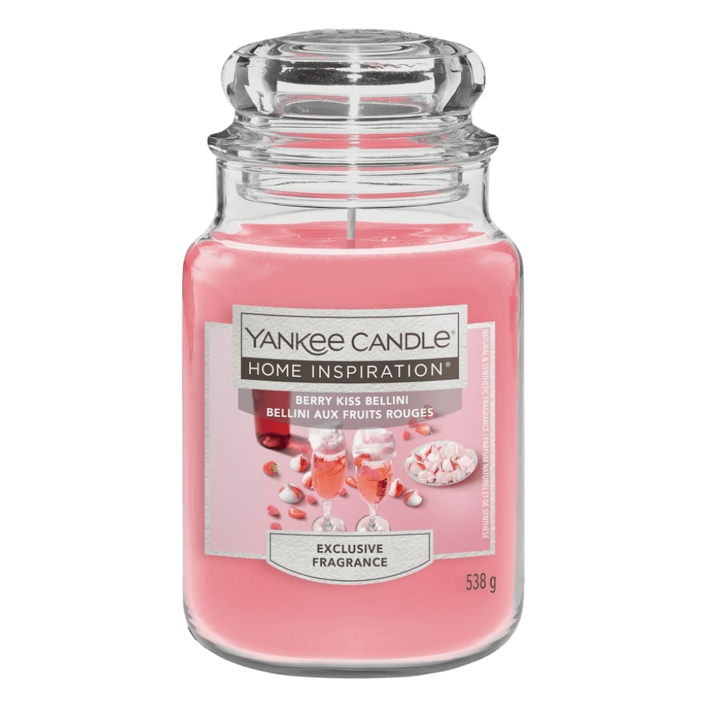 Yankee Candle Home Inspiration Large Jar Candle – Berry Kiss Bellini - Beattys of Loughrea | www.beattys.ie