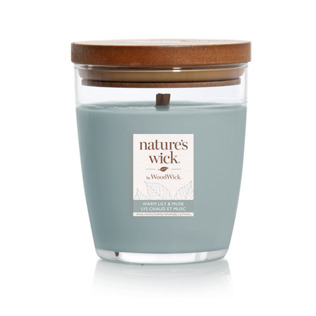 Nature’s Wick by WoodWick 284g Candle – Warm Lily & Musk - CANDLES - Beattys of Loughrea