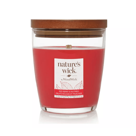 Nature’s Wick by WoodWick 284g Candle – Red Berry & Nutmeg - CANDLES - Beattys of Loughrea