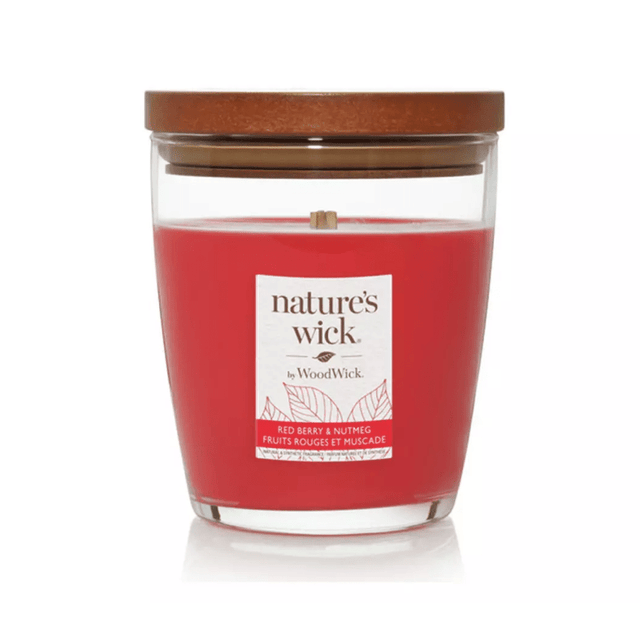 Nature’s Wick by WoodWick 284g Candle – Red Berry & Nutmeg - CANDLES - Beattys of Loughrea