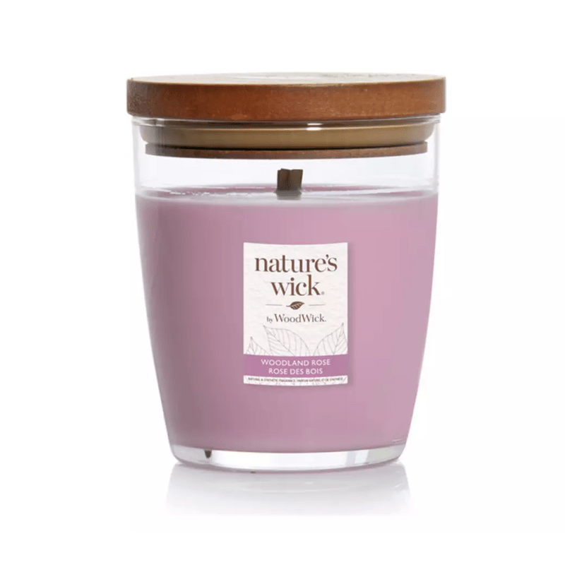 Nature’s Wick by WoodWick 284g Candle – Woodland Rose - CANDLES - Beattys of Loughrea