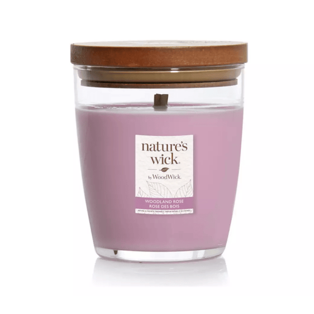 Nature’s Wick by WoodWick 284g Candle – Woodland Rose - CANDLES - Beattys of Loughrea