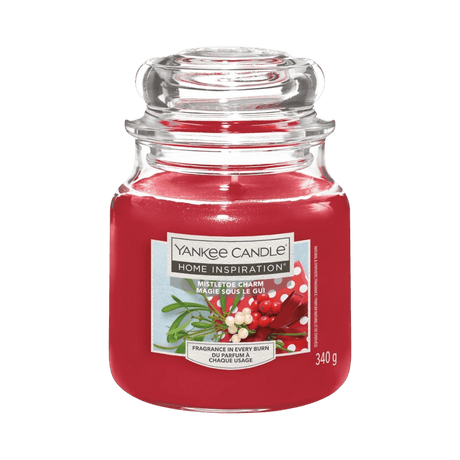 Yankee Candle Home Inspiration Medium Jar Candle – Mistletoe Charm - Beattys of Loughrea | www.beattys.ie