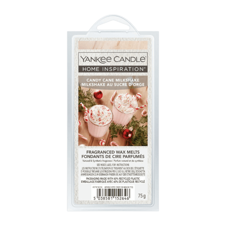 Yankee Candle Home Inspiration Wax Melts – Candy Cane Milkshake - Beattys of Loughrea | www.beattys.ie
