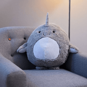 Warmies Supersized Cushies Narwhal Super Soft Toy (Non-Heatable) - Beattys of Loughrea | www.beattys.ie