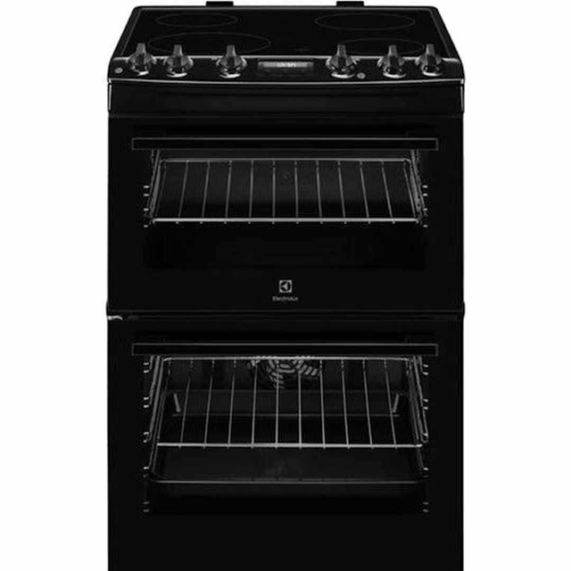 Electrolux 60cm Double Oven Electric Cooker | LKR655200K - ELECT COOKER FREESTANDING <65CM - Beattys of Loughrea