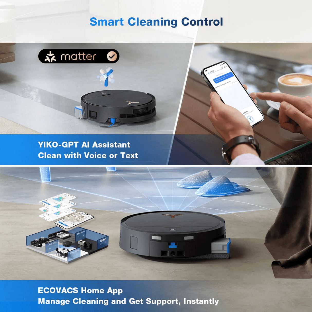 ECOVACS DEEBOT X9 PRO OMNI Robot Vacuum & Mop – Dual-Powered Flagship Cleaner - Beattys of Loughrea | www.beattys.ie
