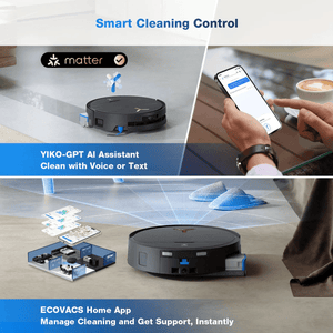 ECOVACS DEEBOT X9 PRO OMNI Robot Vacuum & Mop – Dual-Powered Flagship Cleaner - Beattys of Loughrea | www.beattys.ie