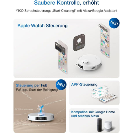 Ecovacs DEEBOT T30C PRO White Gen 2 Robot Vacuum - Beattys of Loughrea | www.beattys.ie